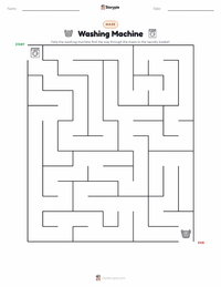 Washing Machine printable worksheet preview