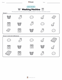 Washing Machine printable worksheet preview