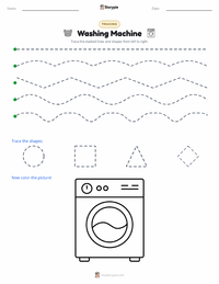 Washing Machine printable worksheet preview