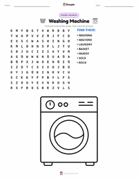 Washing Machine printable worksheet preview