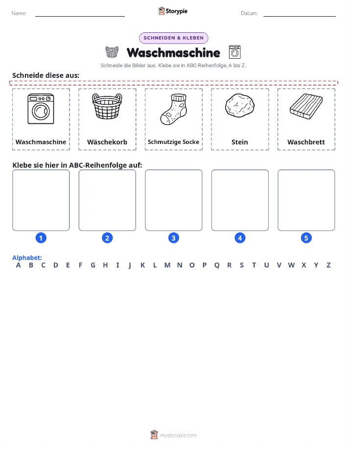 Schneiden & Einfügen Alphabet