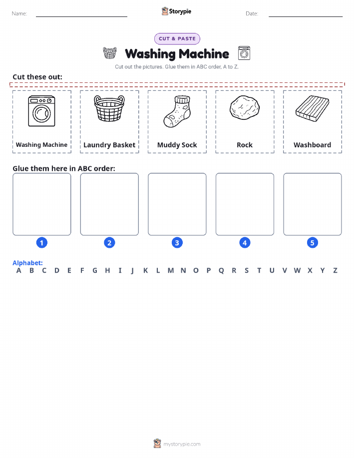 Cut & Paste Alphabet