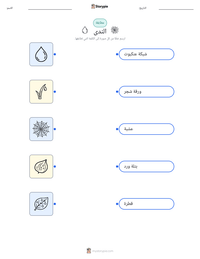 معاينة ورقة العمل القابلة للطباعة الندى