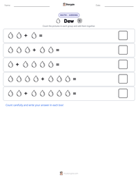 Dew printable worksheet preview