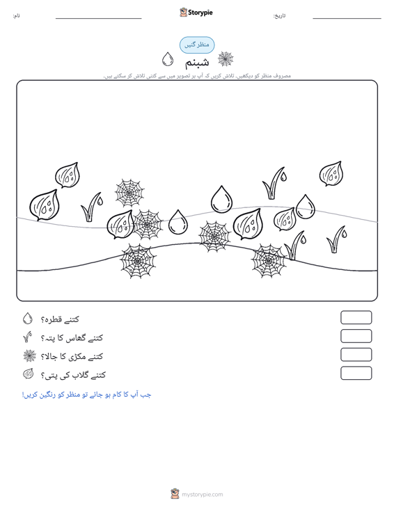 گنتی کا منظر