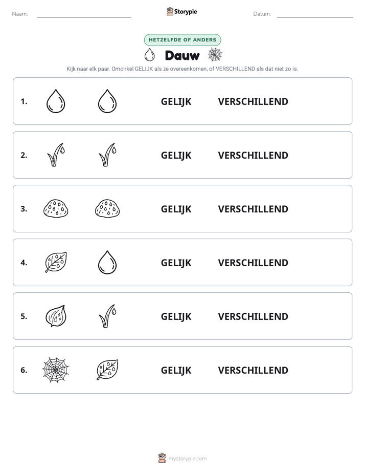 Zelfde of Verschillend