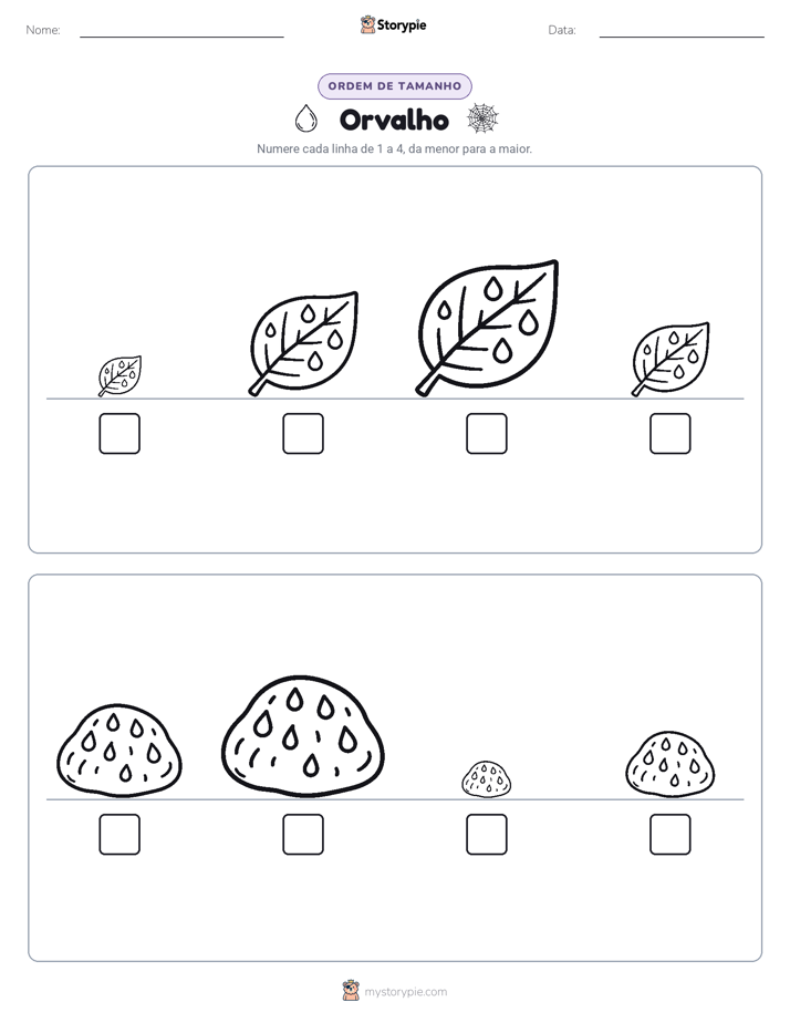 Ordem de Tamanho