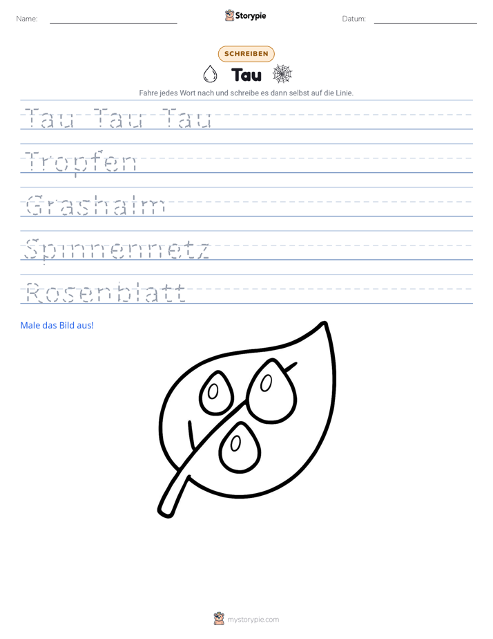 Schreibübung
