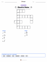 Electric Motor printable worksheet preview