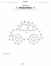Electric Motor printable worksheet preview