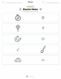 Electric Motor printable worksheet preview