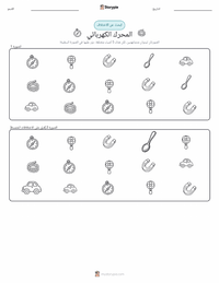 معاينة ورقة العمل القابلة للطباعة المحرك الكهربائي