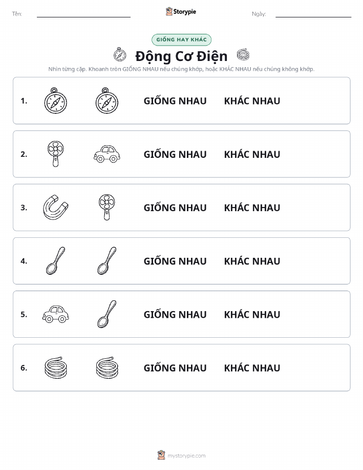 Giống Hay Khác