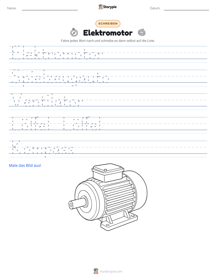 Schreibübung