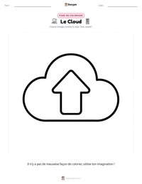 Aperçu de la feuille de travail imprimable Le Cloud