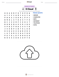 Anteprima della scheda stampabile di Il Cloud