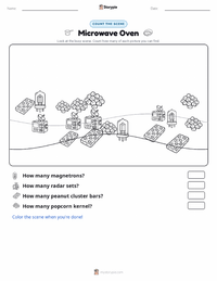 Microwave Oven printable worksheet preview