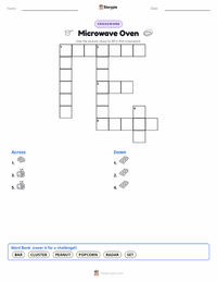 Microwave Oven printable worksheet preview