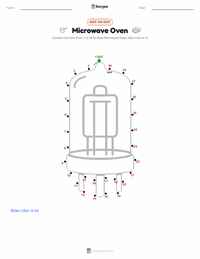 Microwave Oven printable worksheet preview