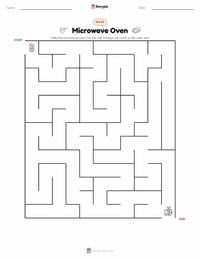 Microwave Oven printable worksheet preview