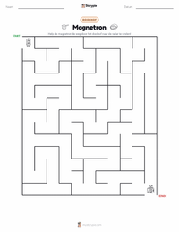 Magnetron afdrukbare werkblad voorbeeld