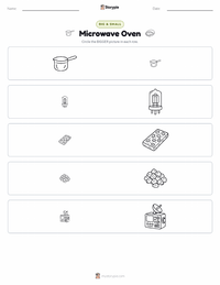 Microwave Oven printable worksheet preview