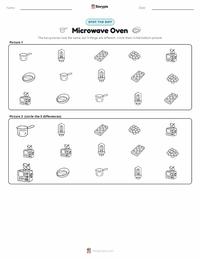 Microwave Oven printable worksheet preview
