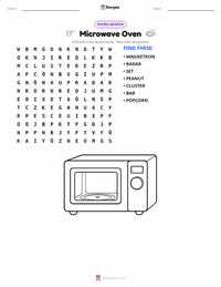 Microwave Oven printable worksheet preview