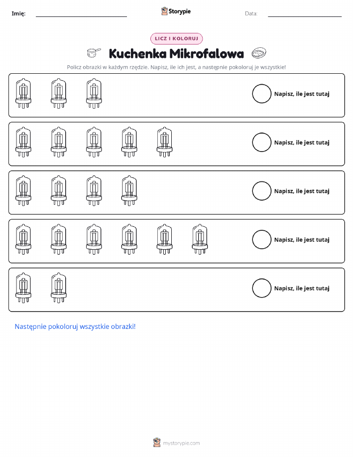 Liczenie i Kolorowanie