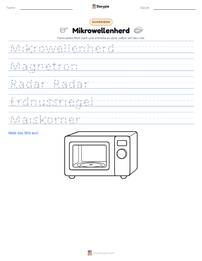 Schreibübung