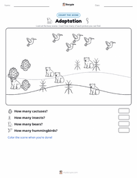 Adaptation printable worksheet preview