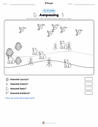 Aanpassing afdrukbare werkblad voorbeeld