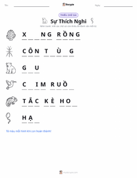 Xem trước tài liệu in sẵn Sự thích nghi
