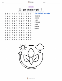 Xem trước tài liệu in sẵn Sự thích nghi