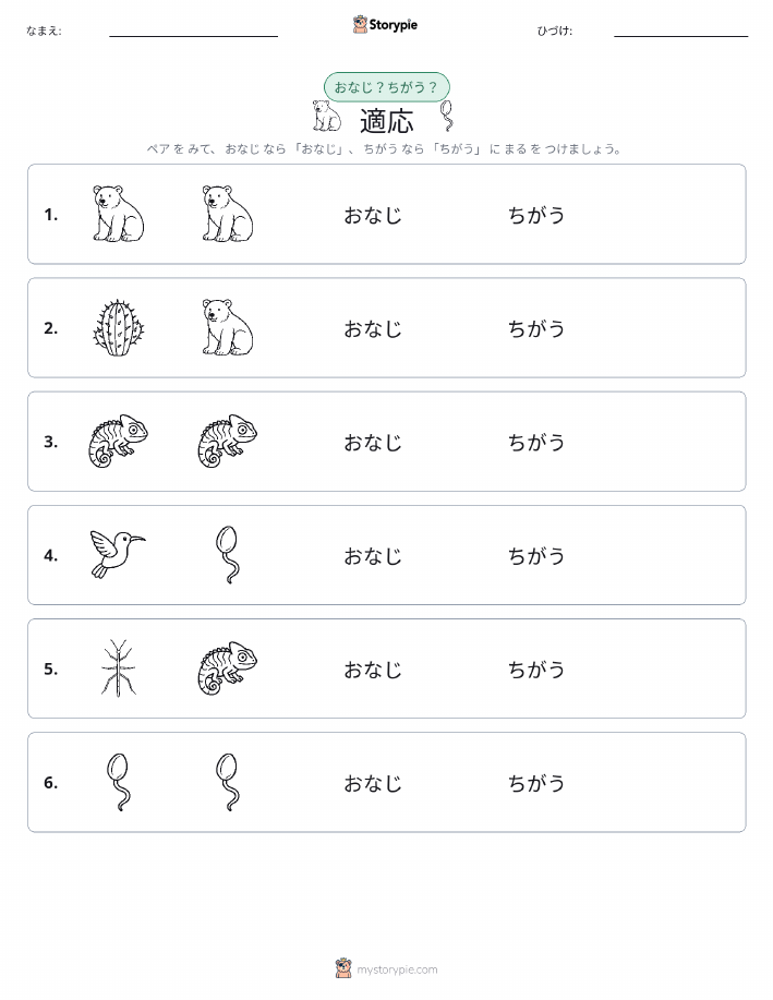 同じか違うか