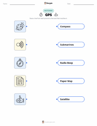 GPS printable worksheet for kids