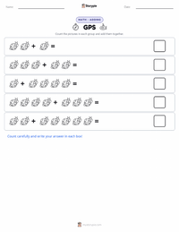 GPS printable worksheet preview