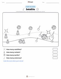 Satellite printable worksheet preview