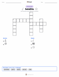 Satellite printable worksheet preview