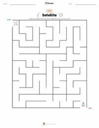 Satellite printable worksheet preview