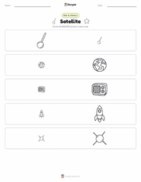 Satellite printable worksheet preview