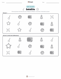 Satellite printable worksheet preview