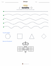 Satellite printable worksheet preview