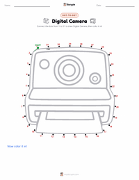 Digital Camera printable worksheet preview