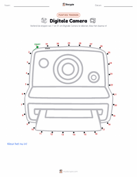 Digitale Camera afdrukbare werkblad voorbeeld