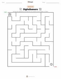 Digitalkamera druckbare Arbeitsblatt Vorschau