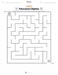 Anteprima della scheda stampabile di Fotocamera Digitale