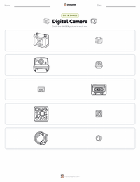 Digital Camera printable worksheet preview