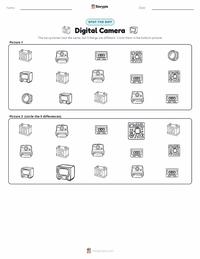 Digital Camera printable worksheet preview