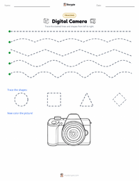 Digital Camera printable worksheet preview